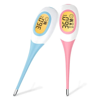 JUSTLANG Dog&Cat Thermometer Pet Fever Detection Large Digital Display Flexible Soft Tip Waterproof Veterinary Supply Animals