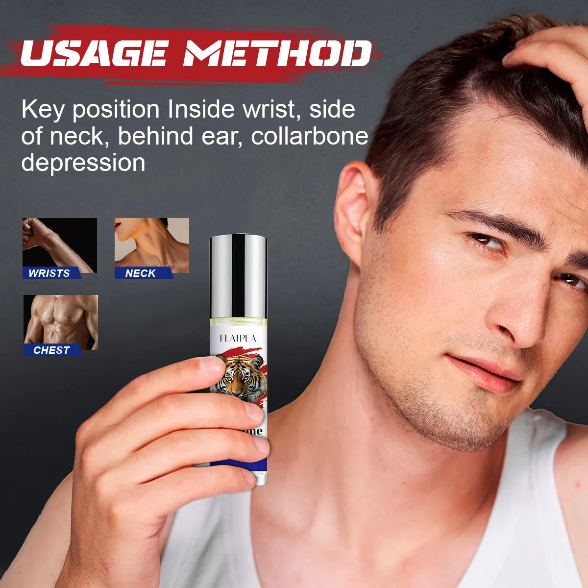 10ML Wild Men's Perfume Fresh Woody Fragrance Eau De Toilette  Dating Fragrance Travel-Size Perfumes Portable Rollerball Oil
