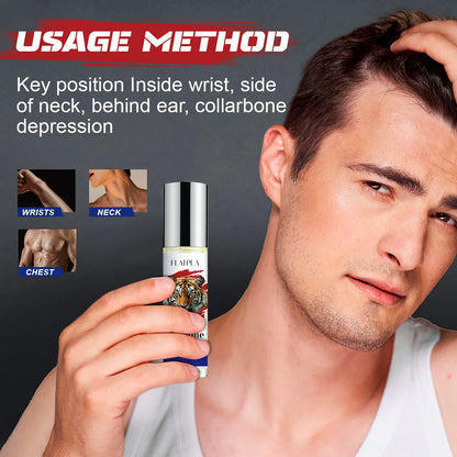 10ML Wild Men's Perfume Fresh Woody Fragrance Eau De Toilette  Dating Fragrance Travel-Size Perfumes Portable Rollerball Oil