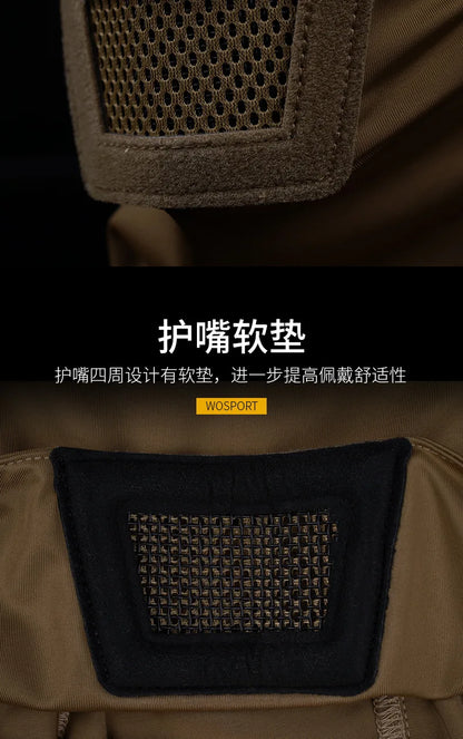 Airsoft Mask for Men Tactical Mask Headgear Full Face Protection Knight Headwear for Paintball Hunting Sport
