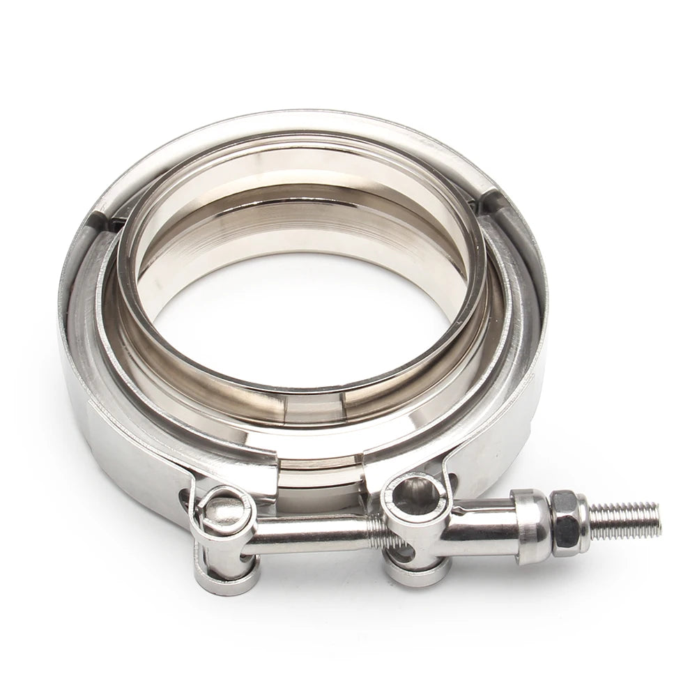 2" 2.5" 3" 3.5" 4" V-Band Clamp With Flange Male Female Fit for Exhaust System, Turbocharger, Downpipe, Muffler