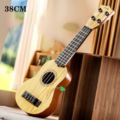 Children Ukulele Musical Toys 4 Strings Small Guitar Montessori Education Instruments Music Toy Learning 3 To 6 Years Boys Gift