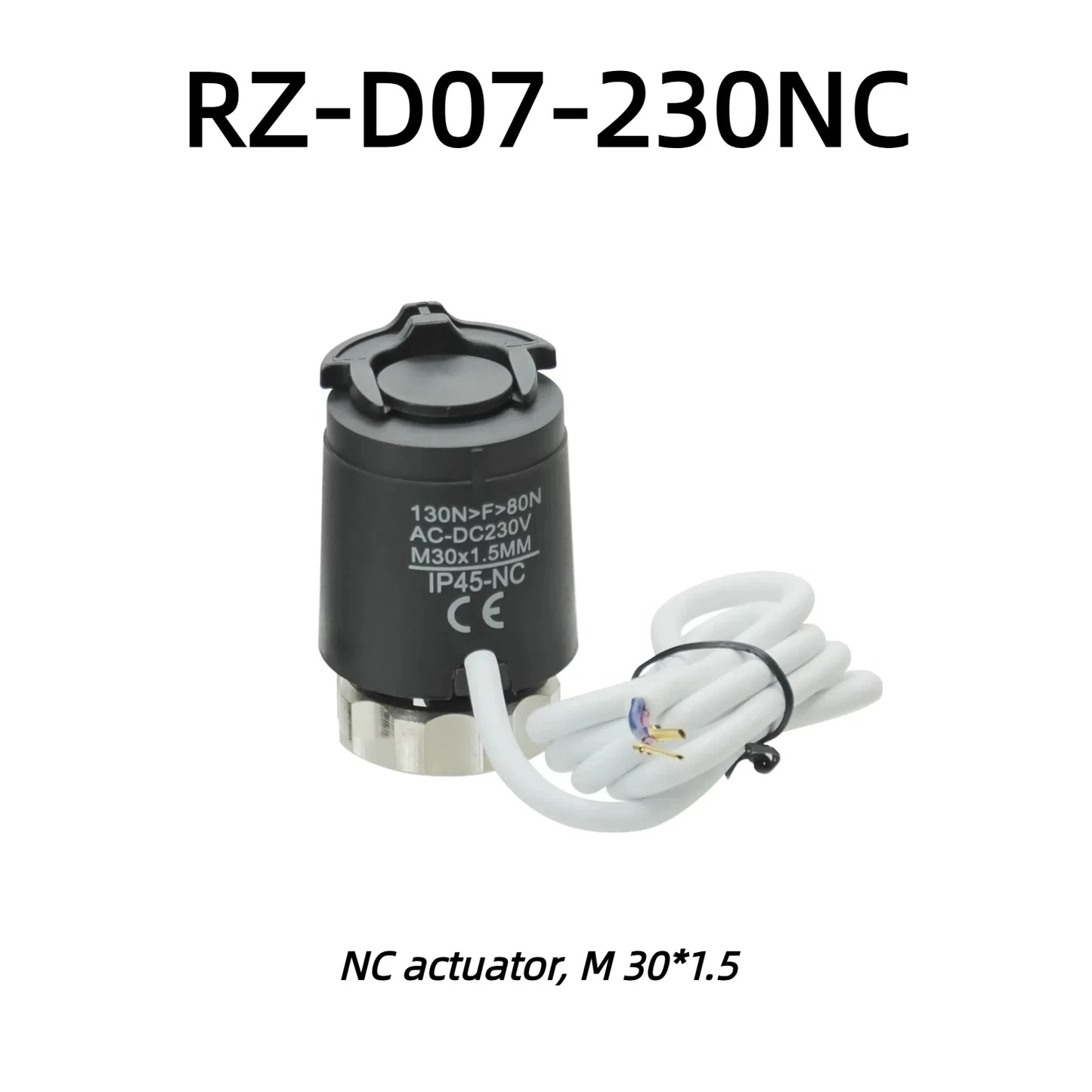 Beok Thermal Actuator 230V Normally Open and Normally Closed Actuators for Water Heating System Underfloor Heating