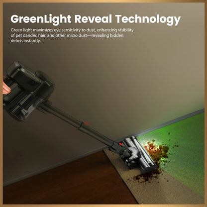 LAMZIEN V8 Cordless Vacuum Cleaner, 45000PA/40Min Runtime, Efficient HEPA Filtration, New Brushless Motor, Self-Standing, Vacuum Cleaners for Home/Pet Hair/Carpets/Floors