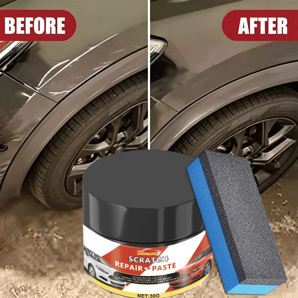 Car Wheel Hub Scratch Refurbishment Paste, Tire Rim Scratch Paint Repair Paste - Aluminum and Steel Rings Dent Restore Care