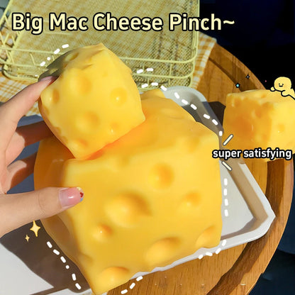 5CM Cheese Squeeze Toy Extra Large Size Cheese Squishy Fidget Toys Slow Rebound Shapeable Venting Ball for Adults Gifts 2026 New