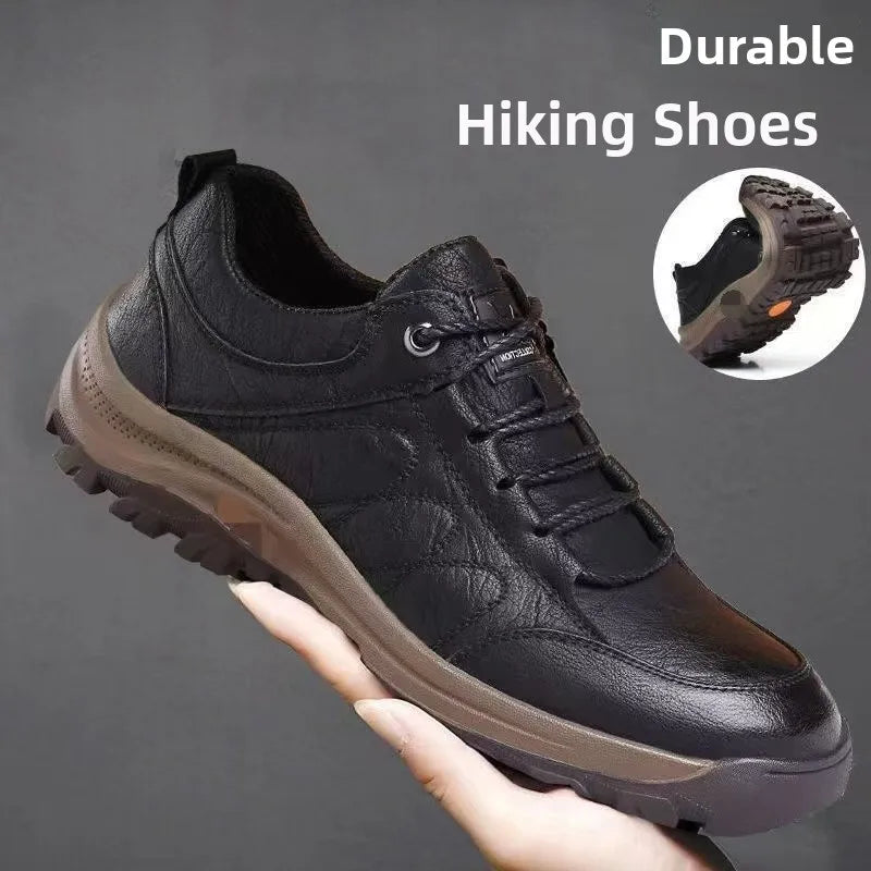 Men's Outdoor Sports Casual Climbing Shoes Winter Fleece Low Help Cotton Shoes Anti-slip Dad Shoes Large Size Men's Shoes
