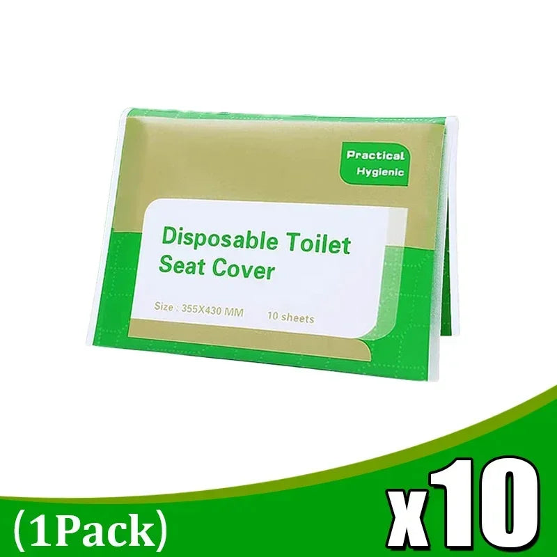 Portable Disposable Toilet Seat Cover Travel Camping Hotel Bathroom Accessories Degradable Waterproof Soluble Water Toilet Mats