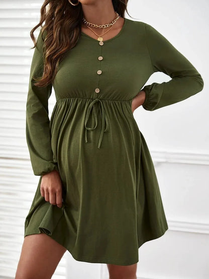 Maternity Dresses Photoshoot Women Clothes Summer Striped Short Sleeve Pregnant Button-down Casual Dress Fashion Shirt Clothing