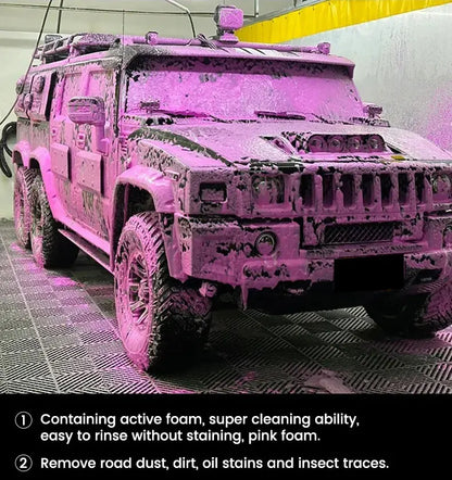 Pink Foaming Extreme Bodywash & Wax Foaming Car Wash Soap, (Works with Foam Cannons/Guns or Bucket Washes) For Cars, Trucks