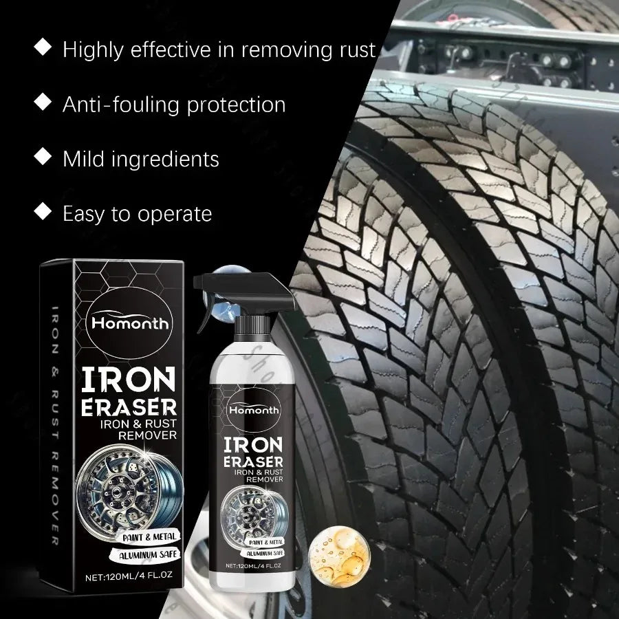 Universal Vehicle Rust Treatment Spray Dissolve Old Rust Prevent Re-rust Ideal For Car Detailing Garage Home Metal Cleaning Work