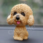 Car Shaking Head Dog Ornaments Bobblehead Dog Nodding Puppy Toys Shaking Head Dolls Accessories For All Universal Car