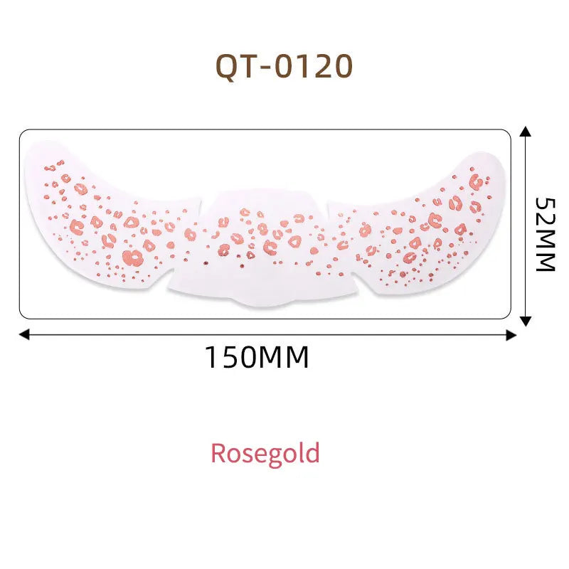 1pc Hot Stamping Freckles Makeup Sticker Metallic Radiation Golden Silver  Fake Freckles Temporary Tattoo Stickers Face Makeup