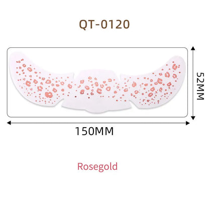 1pc Hot Stamping Freckles Makeup Sticker Metallic Radiation Golden Silver  Fake Freckles Temporary Tattoo Stickers Face Makeup