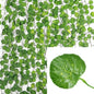 4/10M Artificial Plant Green Ivy Leaf Garland Fake Plant Creeper Hanging Vine Outdoor DIY Garden Wall Wedding Party Home Decor