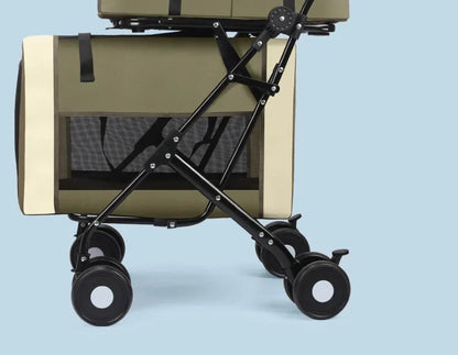 2026 New Multi Layer Pet Cart for Cats Dogs, Large Space Detachable Pet Carriers and Travel Gear