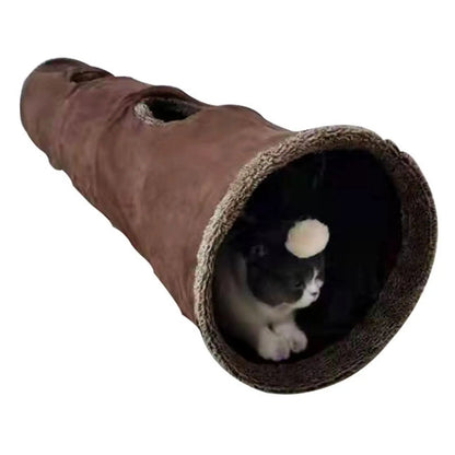 Portable Cat Tunnel Interactive Tube Folding Toys Pet Dogs Hiding with Play Ball