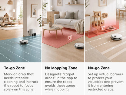 ILIFE A30 Pro Robot Vacuum Cleaner with Automatic Self-Emptying Station, 5000Pa Strong Suction, LDS Navigation, 180min Runtime, 2-in-1 Mop and Sweep, APP Control  ,Home Floor Carpet Clean