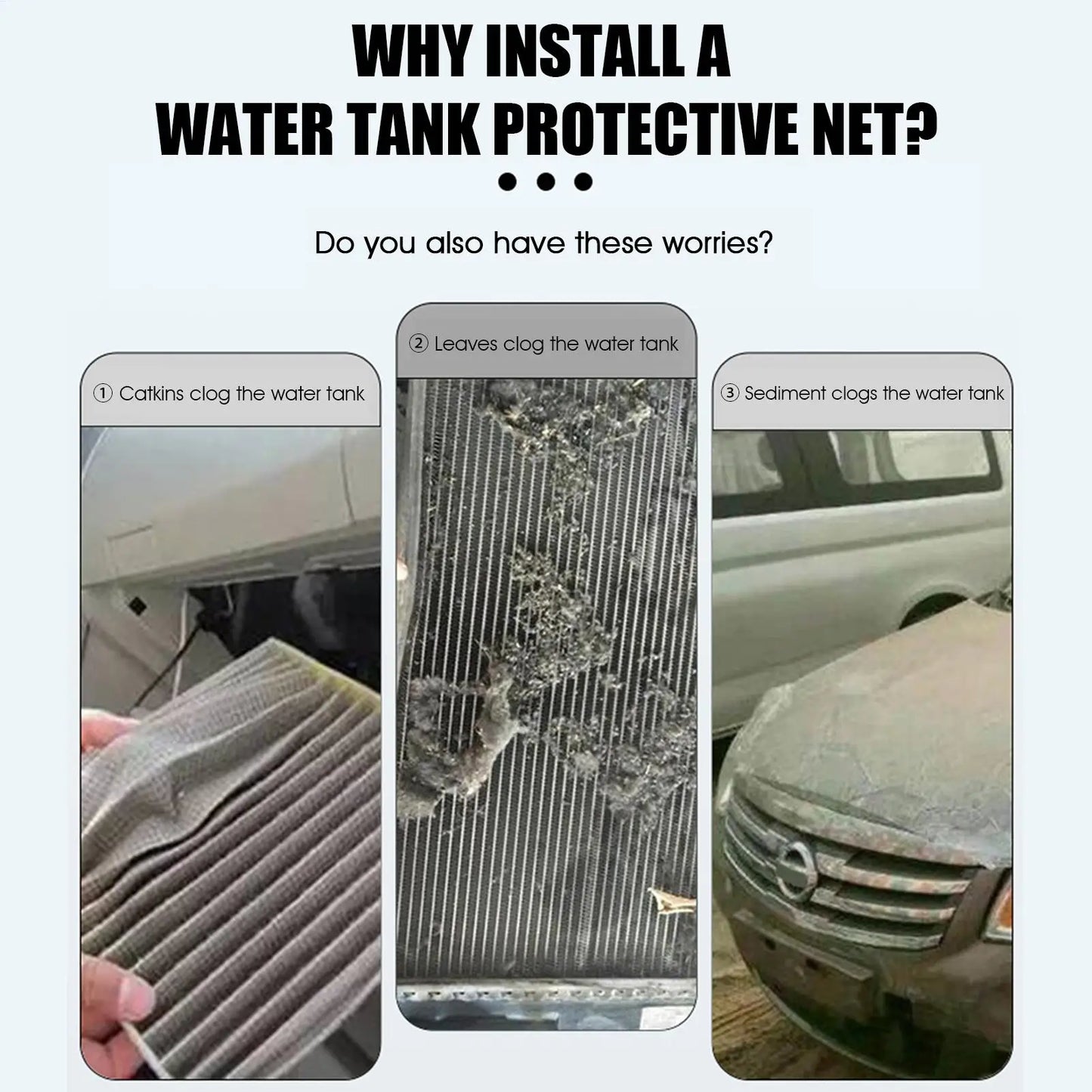Car Grill Mesh Car Water Tank Net Barrier Rat Resistant Anti Insect Car Condenser Protect Net Bugs Repellant Air Radiator
