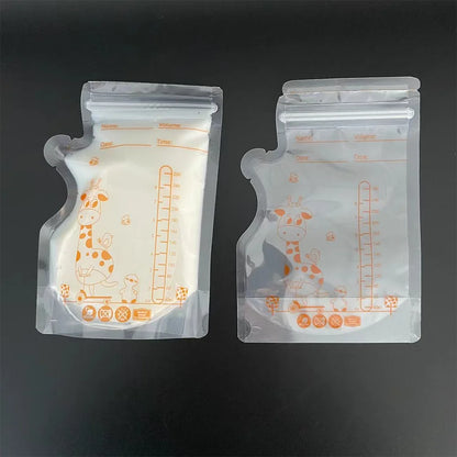 30/60 Pack 250ml BPA Free Milk Storage Bags Safe Breast Milk and Baby Food Freezer Bags for Easy Feeding