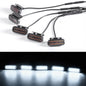 Beusfirts LED Front Grille Light FOR RAM 1500 Accessories Car Daytime Running Light Wheel Eyebrow Lamp For Pickup Offroad 12V