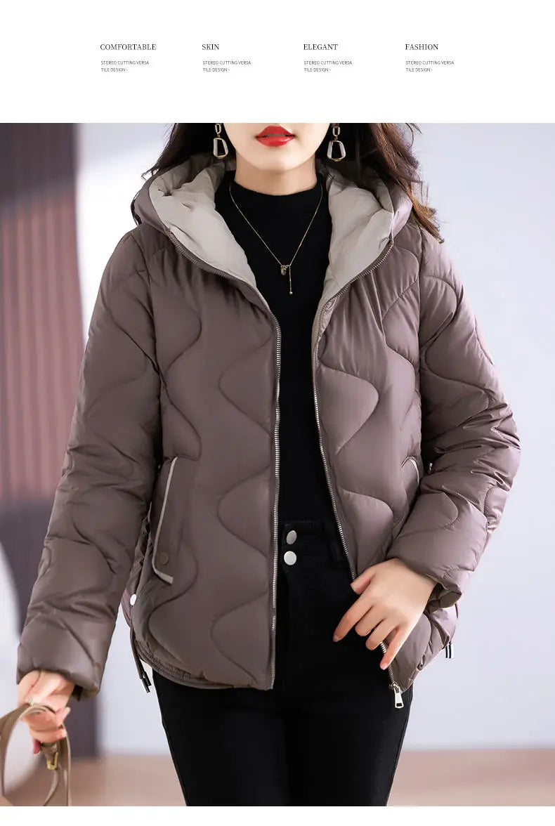 Hooded Parkas Women Winter 4XL Korean Fashion All-match Coats Thicken Keep Warm Streetwear Cold Wear Casual Female Outwear Ins