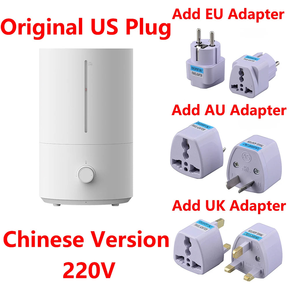 Original MIJIA Humidifier 2 300mL/h Humidification 4L Large Capacity Mist Maker Add Water Home Humidity Control Low Sound CN