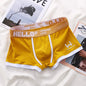 1Pcs Men Cotton Boxer Shorts Panties Underwear3 Colors L XL 2XL 3XL Soft Letter Belt Breathable Soft Fashion Sports