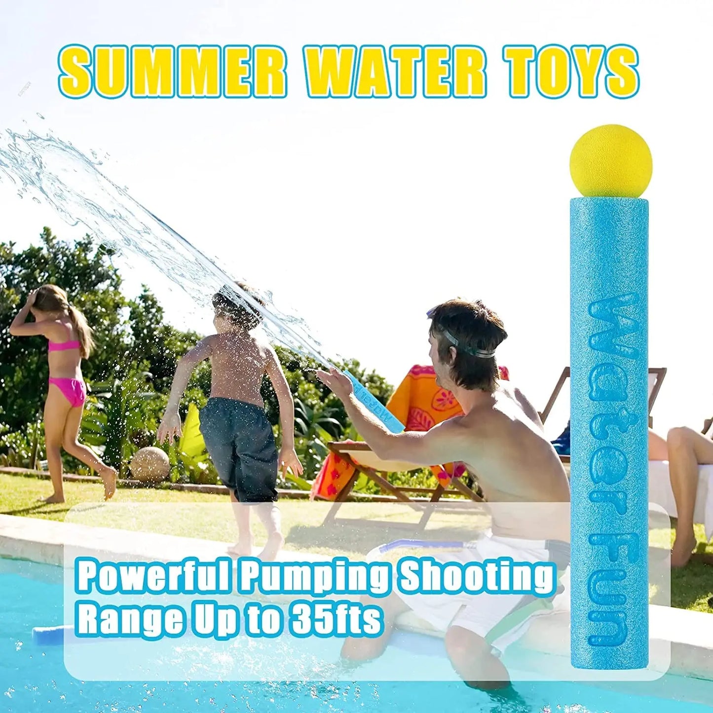 5/10Pcs Water Gun for Kids Summer Foam Watergun Toys Water Squirter Soaker Blaster Shooter Outdoor Swimming Pool Beach Games Toy