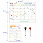 Magnetic Calendar For Fridge Monthly Weekly Planner Calendar Table Dry Erase Whiteboard With Pen Fridge Sticker Message Board