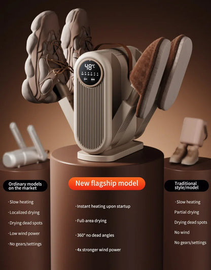 Foldable Shoe Dryer Electric Shoe and Boot Dryer Timing Control Household Shoe Warmer Portable Heater For Socks Boots