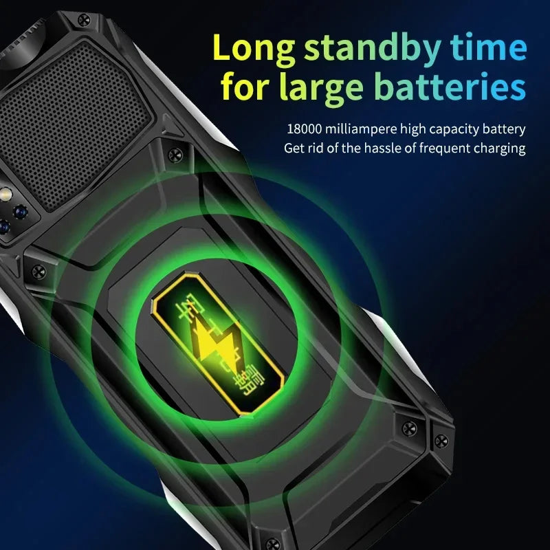 YEEMI Q9 GSM 2G&4G Network Mobile Phone 2G 4SIM 4G 2SIM Cards Rugged Bar Cellphone 3.5“ HD Display Big Battery Loud Sound Phone