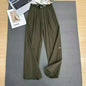2026 Loose Casual Pants Women's Summer High Waist and Thin Yoga Pants Breathable Drape Straight Mouth Wide Leg Sweatpants