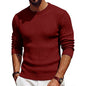 Luxury Knite Crew Neck Sweater Man Cable Long Sleeve Pullover Casual Knitted Shirts Work Jumper Spring Mens Coats Autumn Tops