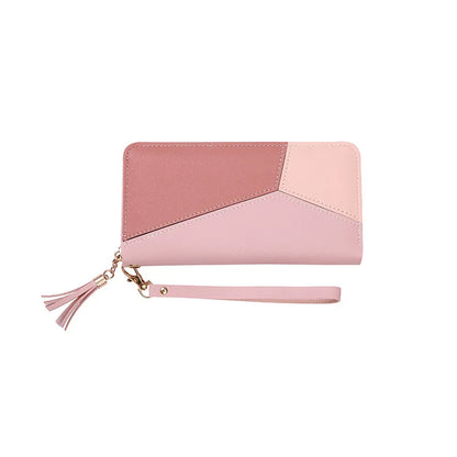 Fashion Zipper Wallets Womens Long Purses Handbags Coin Purse Cards Holder PU Leather Billfold Wallet