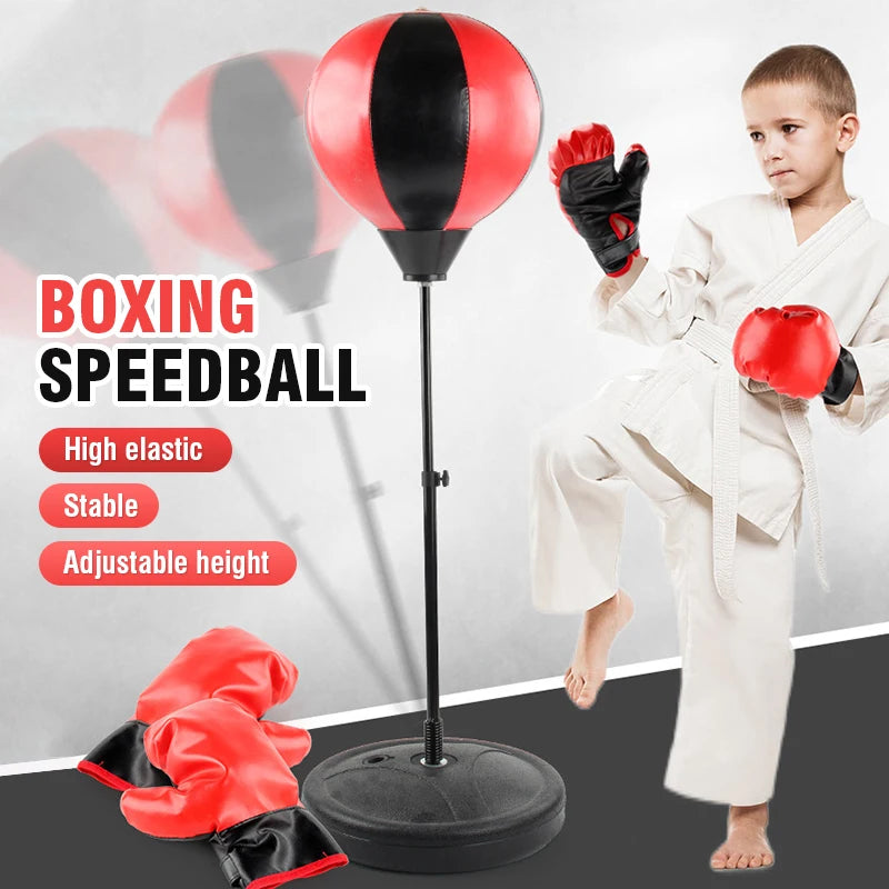 Children's Standing Inflatable Boxing Balls with Hand Pumps Gloves Sports Toys Indoor Outdoor Fun Sports Toy Set Christmas Gifts for Kids Boys and Girls Ship From Germany Fast Delivery