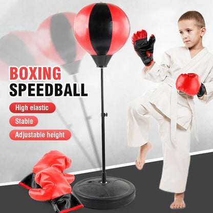 Children's Standing Inflatable Boxing Balls with Hand Pumps Gloves Sports Toys Indoor Outdoor Fun Sports Toy Set Christmas Gifts for Kids Boys and Girls Ship From Germany Fast Delivery