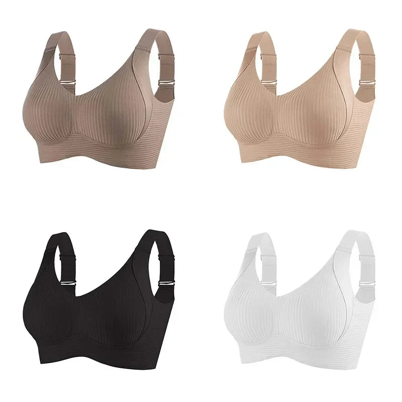 FallSweet 1/2PCS Seamless Push Up Bra for Woman Wireless Bralette Soft Comfortable Breathable Lingerie for Large & Small Bust