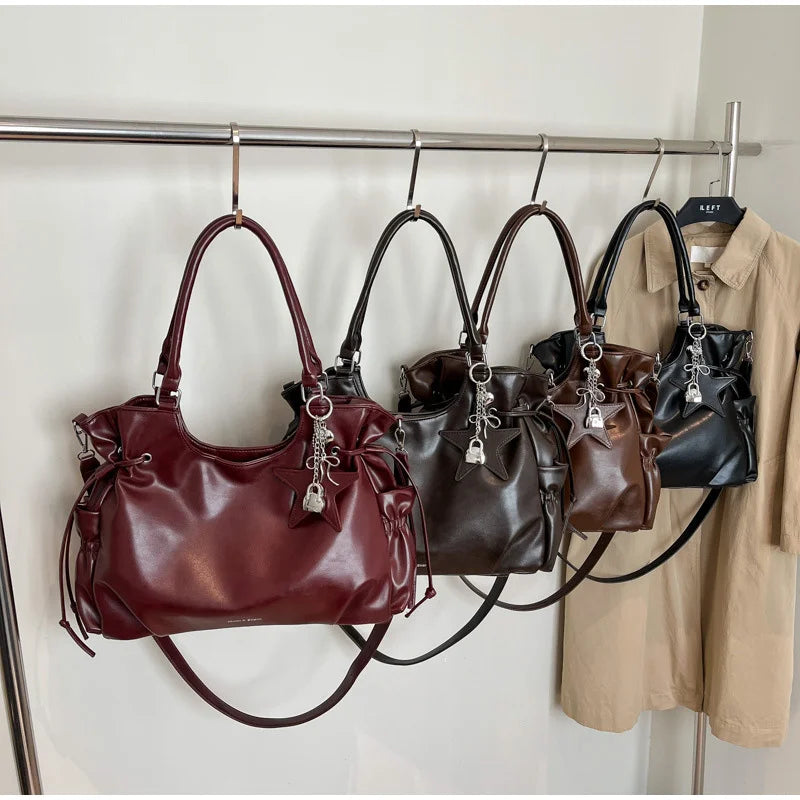 Fashionable Brand Design Tote Bag New Retro Shoulder Bag Casual Large-capacity Crossbody Bags Light Luxury High-end Women's Bags