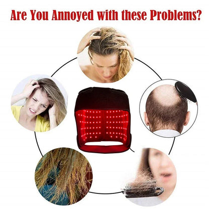 Multi-style Red Light Therapy Cap 660&850nm Infrared Light for Strengthen The Hair Root， Promote Hair Growth Anti-hair Loss Cap
