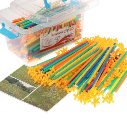 300/40/600pcs Fort Building Kit Plastic Castles Tower Tunnel Tent Playhouse Construction Making DIY Develop Imagination Toys
