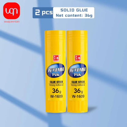 WQN-1/2/5pcs Solid Adhesive Stick High Viscosity School Office Stationery Art Photos Adhesive Stick Return To School Season