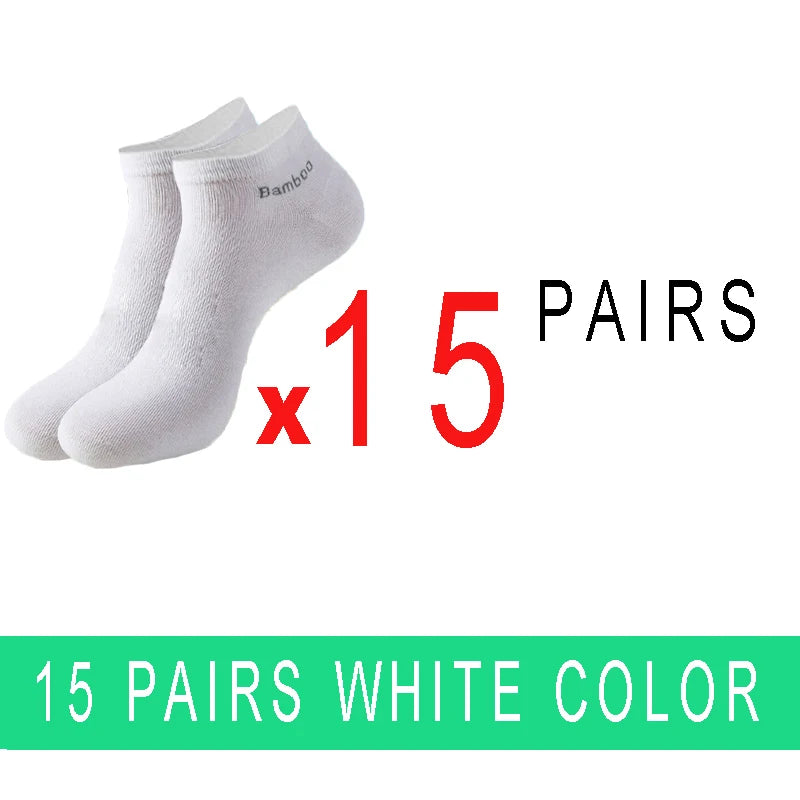 5/10/15/20 Pairs Bamboo Fiber Ankle Socks Men’s And Women Soft And Breathable Boat Socks Men Gifts Spring Summer Short Socks