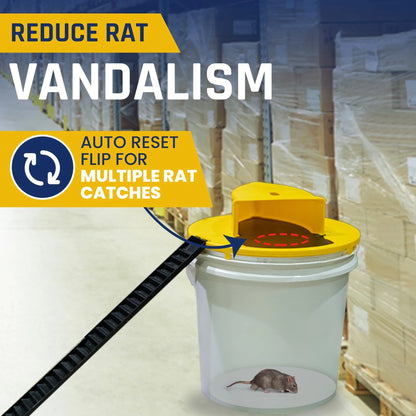 Multi-catch Auto Reset Mouse Trap Flip And Slide Bucket Lid For Indoor Outdoor Use - Rat Control