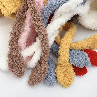 Cartoon Baby Plush Hat Winter Warm Infant Beanie Cap with Ears Autumn Cute Solid Color Kids Boy Girl Earflap Hats Bonnet Gorras