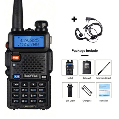 Baofeng UV-5R USB Lange Afstand Dual Band Ham Amateur Met Vhf Uhf Fm CB 128CH 2200mAh Portable Handheld Long Range Two Way Radio