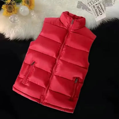 2026 Autumn Winter Men's Thicked Golden Velvet Warm Vest Fashion Solid Sleeveless Zipper Hooded Jacket Fake Fur Couple Waistcoat