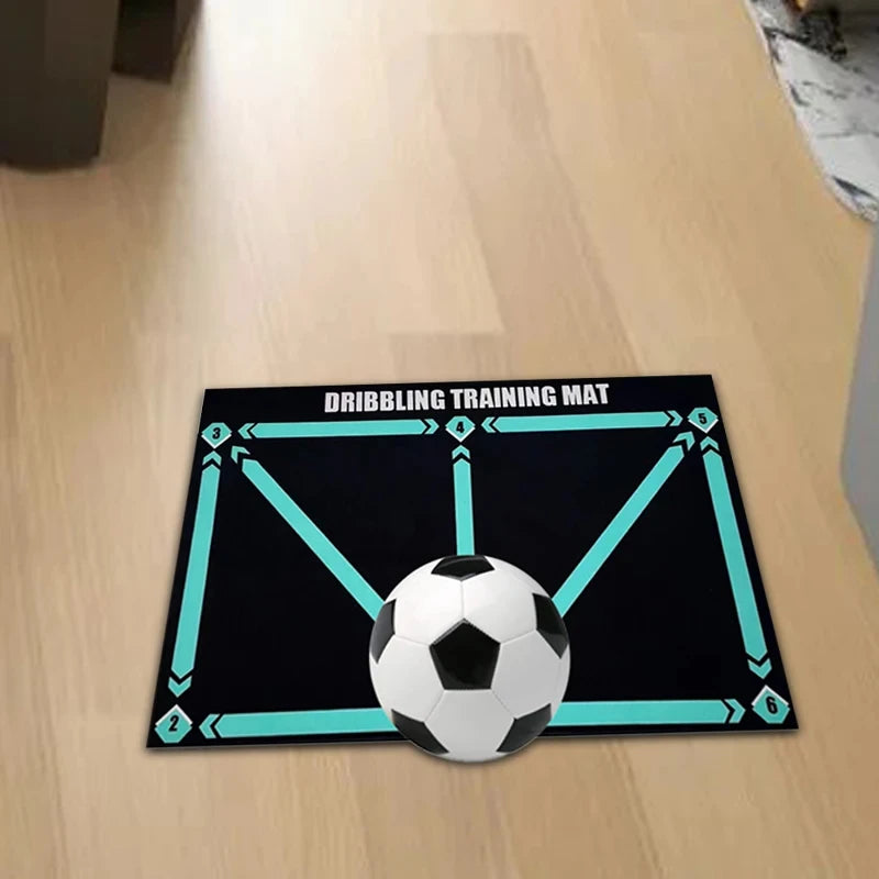 Patvarus neslystantis futbolo treniruočių kilimėlis Sulankstomas kilimėlis driblingo futbolo treniruočių kilimėlis vaikų futbolo vidaus įranga