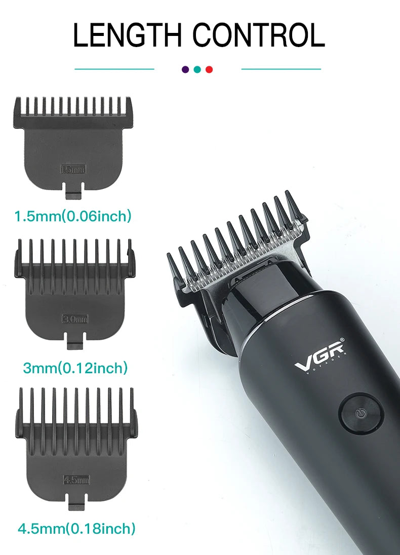 VGR Hair Cutting Electric Hair Clipper Beard Hair Trimmer Haircut Machine Professional Cordless Barber Trimmer for Men V-937