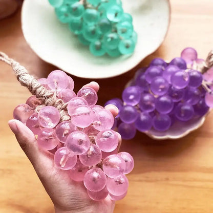 Grape Handmade Soap Natural DIY Crystal Soap Fruit Aroma Scented Soap Creative Gift For Home Fragrance Friend Gift Bathroom